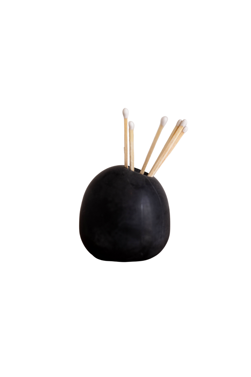 Black Marble Match Holders - Luxe B Pampas Grass  Canada , dried flowers and pampas grass Canadian Company. Bulk and wholesale dried flowers and pampas grass fluffy. Large White Pampas Grass Toronto